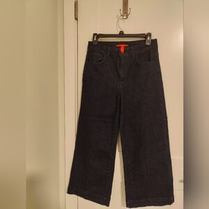 Wide leg denim pants